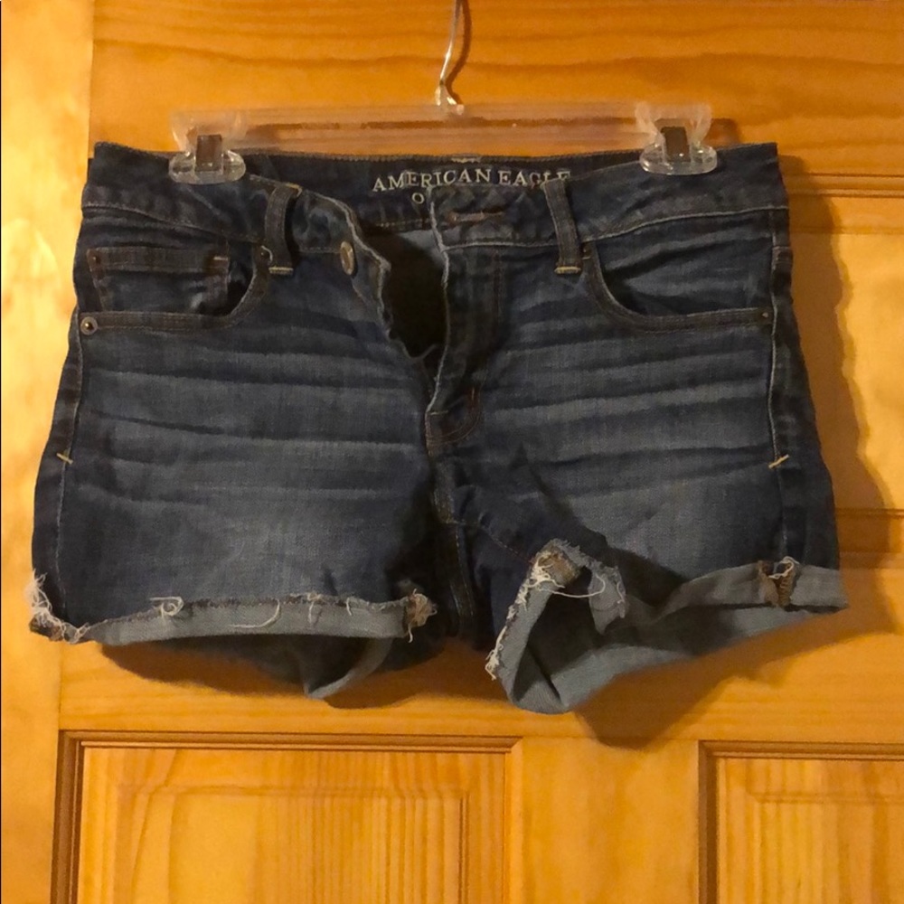 AE dark blue jean shorts